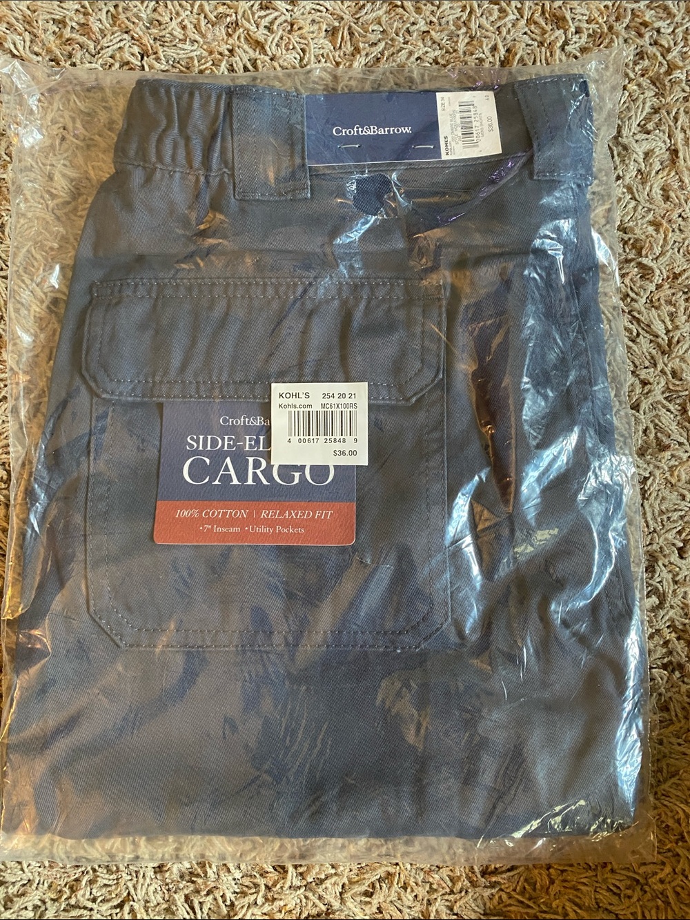 Mens Cargo Shorts/ croft & barrow/ombré Blue